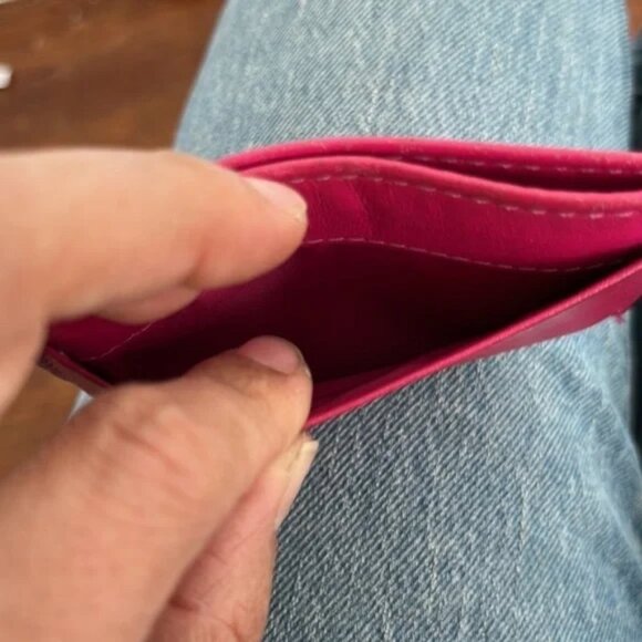 Coach | Hot Pink Slim Card Case - Picture 4 of 4